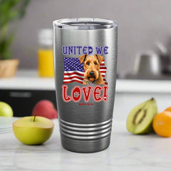 Tumbler | United We Love Personalized Dog Breed 20oz Ring Neck Tumbler