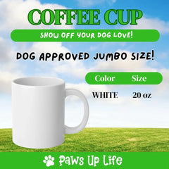 20oz Mug | United We Love Personalized Dog Breed Coffee Mug Jumbo 20oz