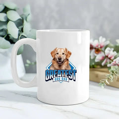 Greatest Dog Dad Personalized 20oz Coffee Mug Cup Gift for Him