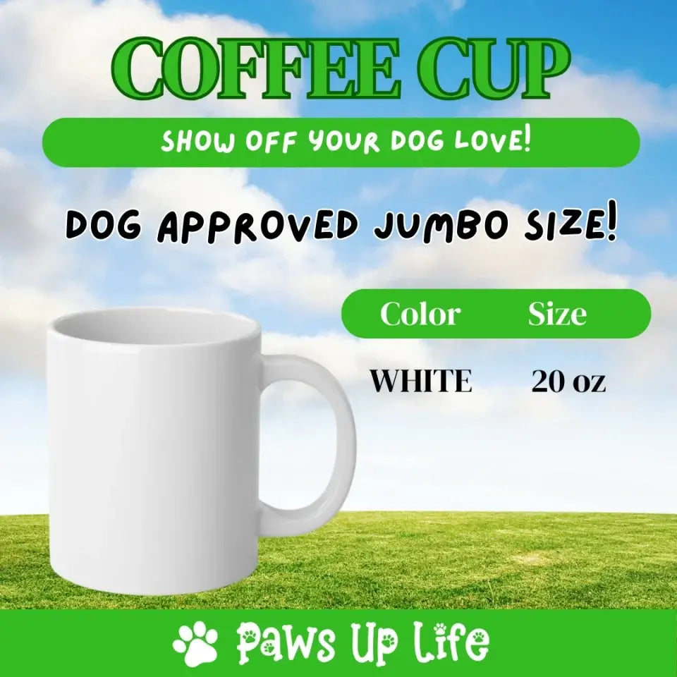 Greatest Dog Dad Personalized 20oz Coffee Mug Cup Gift for Him | Paws Up Life, LLC