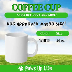 Greatest Dog Dad Personalized 20oz Coffee Mug Cup Gift for Him | Paws Up Life, LLC