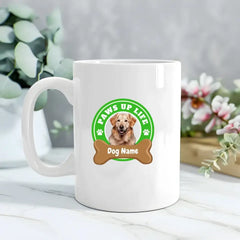 Paws Up Life Personalized 20oz Coffee Mug Cup for Dog Lovers | Paws Up Life, LLC