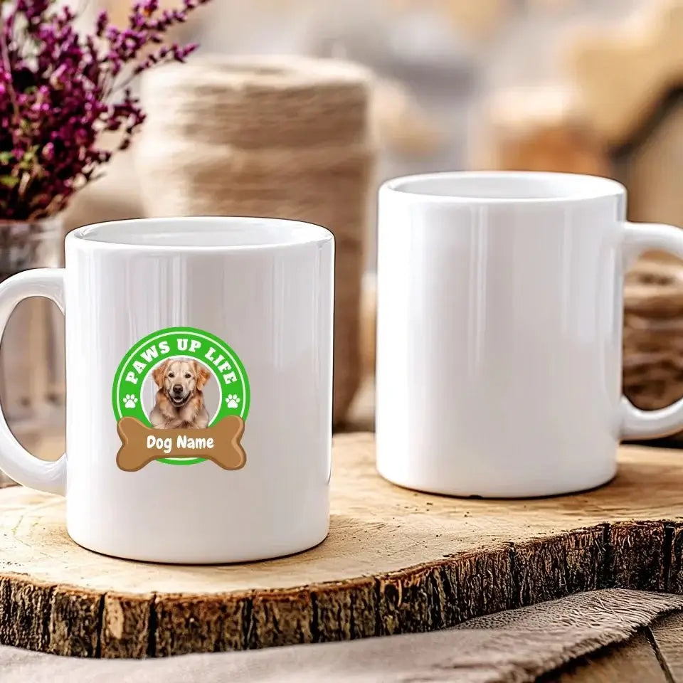 Paws Up Life Personalized 20oz Coffee Mug Cup for Dog Lovers | Paws Up Life, LLC