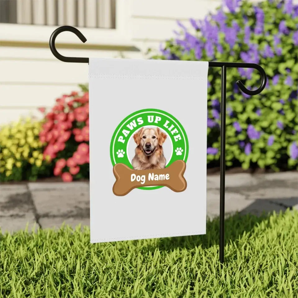 Paws Up Life Personalized Garden Flag for Dog Lovers | Paws Up Life, LLC