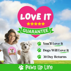 Paws Up Life Personalized Garden Flag for Dog Lovers