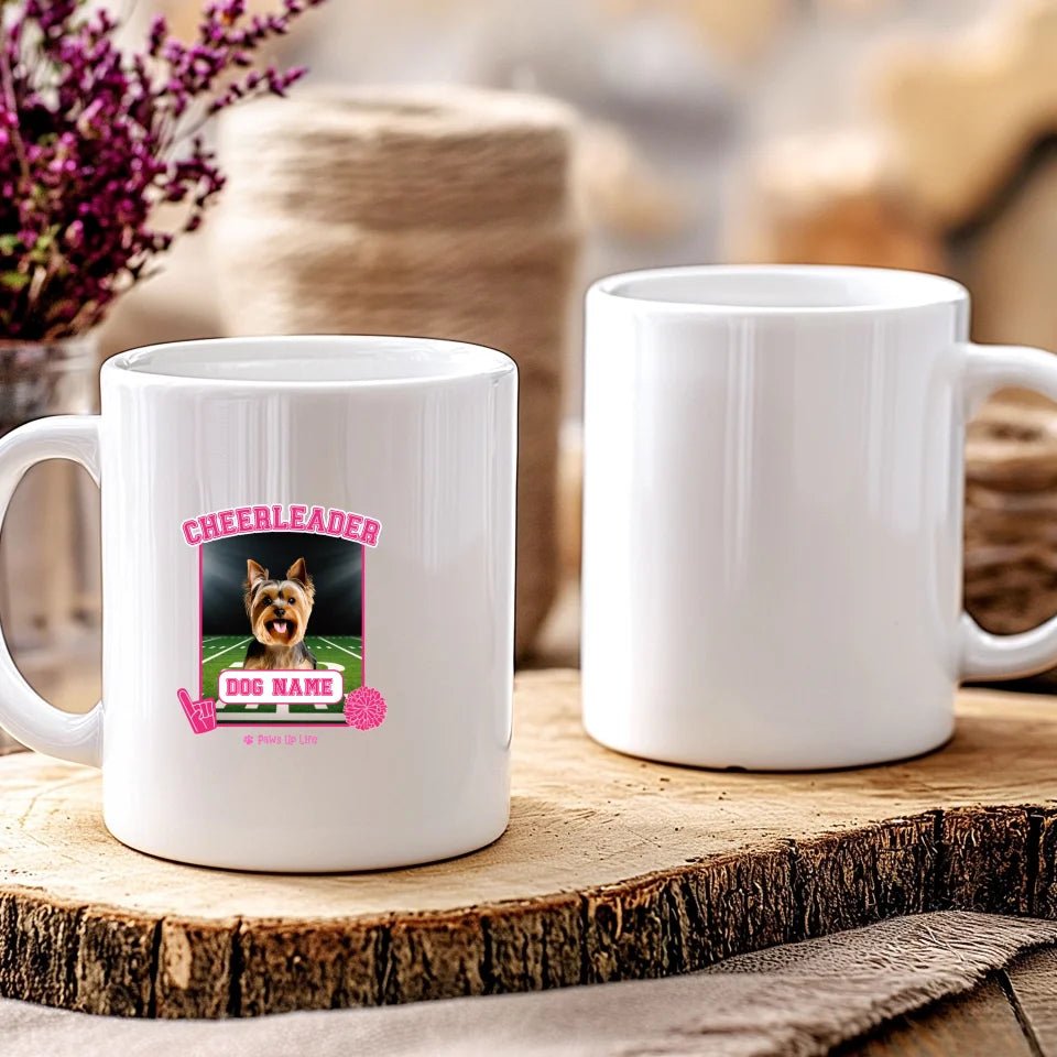 Jumbo Coffee Mug | Cheerleader Dog Personalized 20oz Coffee Cup Pet Gift | Paws Up Life, LLC