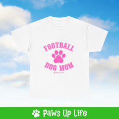 Football Dog Mom Tee, Shirt, Unisex Pet Lover Gift, Dog Mom Dad Tshirt, Animal Rescue Advocate, Cute Puppy Graphic Top Classic Collar