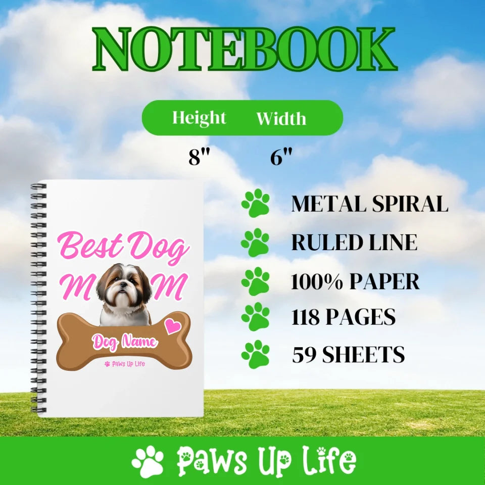 Personalized Dog Mom Notebook