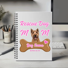 Rescue Dog Mom Notebook | Personalized Dog Lover Gift