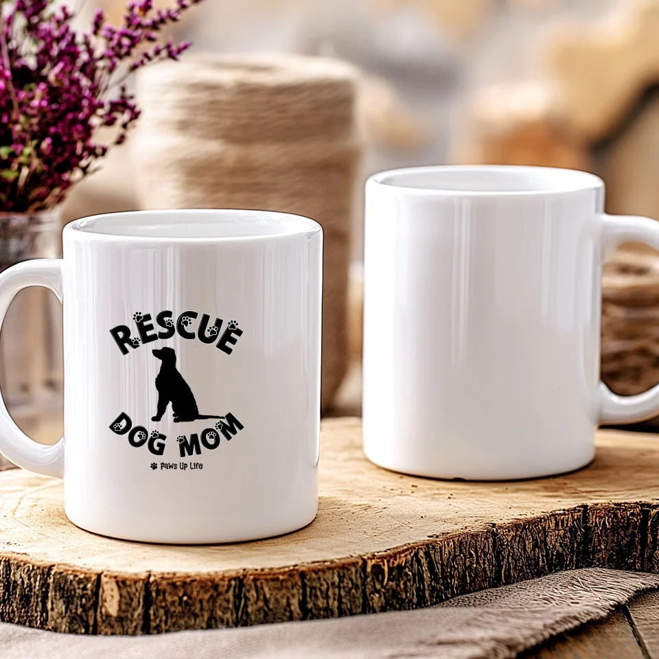 Rescue Dog Mom Coffee Mug | Personalized Dog Lover Adoption Gift