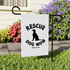 Rescue Dog Mom Garden Flag | Personalized Custom Dog Lover Gift