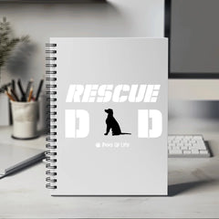 Rescue Dog Dad Notebook | Personalized Dog Lover Adoption Gift