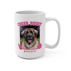 Leonberger Football Cheer Buddy Cheerleading Dog 15oz Large Coffee Mug Ceramic Drinkware Tea Washable | Paws Up Life, LLC