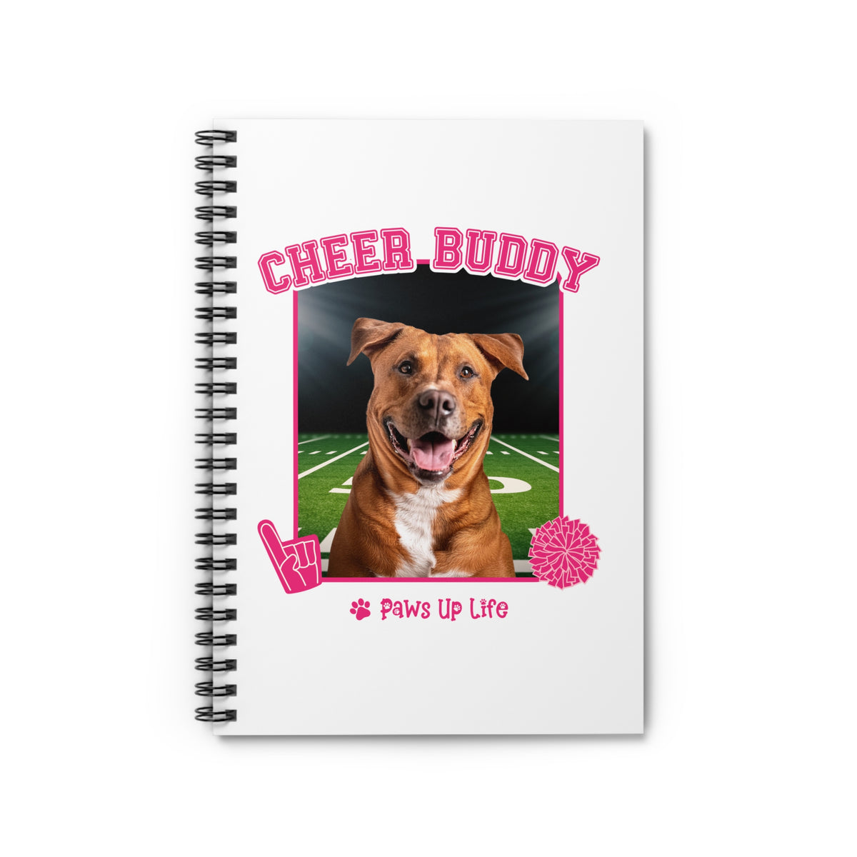 Beauceron Cheer Buddy Cheerleading Dog Spiral Notebook for Office and Home - Ruled Line | Paws Up Life, LLC