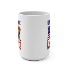 "United We Love" Soft Coated Wheaten Terrier 15oz Ceramic Mug – Fun Patriotic Dog Lover Drinkware, Perfect for Coffee & Tea! | Paws Up Life, LLC