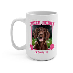 Irish Setter Football Cheer Buddy Cheerleading Dog 15oz Large Coffee Mug Ceramic Drinkware Tea Washable | Paws Up Life, LLC