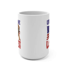 "United We Love" St. Bernard 15oz Ceramic Mug – Fun Patriotic Dog Lover Drinkware, Perfect for Coffee & Tea! | Paws Up Life, LLC