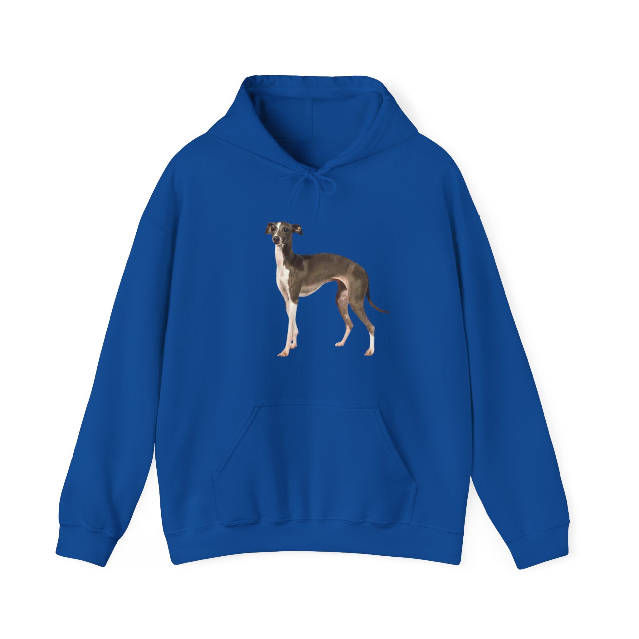 Italian Greyhound Hoodie With The Paws Up Logo On The Back Of Hoodie. Unisex Hooded Sweatshirt for Dog Mom or Dad - Adults & Kids | Perfect Gifts for Pet Lovers - Cozy and Stylish ApparelUnisex Heavy Blend™ Hooded Sweatshirt