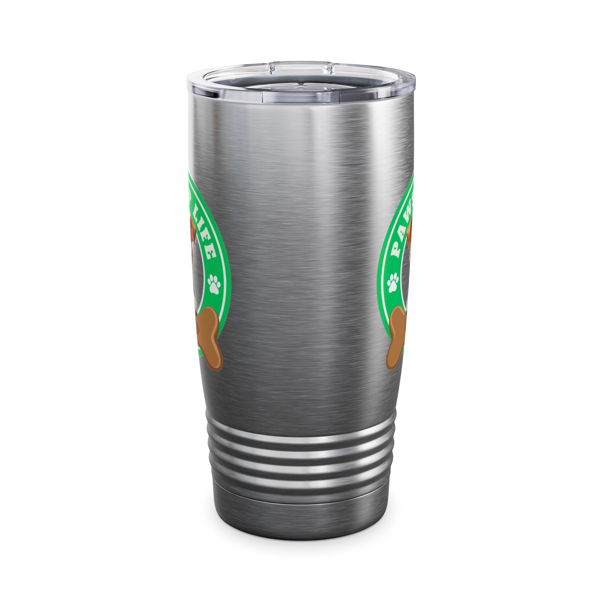 Paws Up Life Brand Logo Ringneck Tumbler 20oz Green