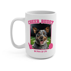 Australian Cattle Dog Cheer Buddy Cheerleading Dog 15oz Large Coffee Mug Ceramic Drinkware Tea Washable