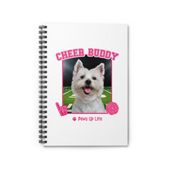 Norwich Terrier Football Cheer Buddy Cheerleading Dog Spiral Notebook for Office and Home - Ruled Line | Paws Up Life, LLC