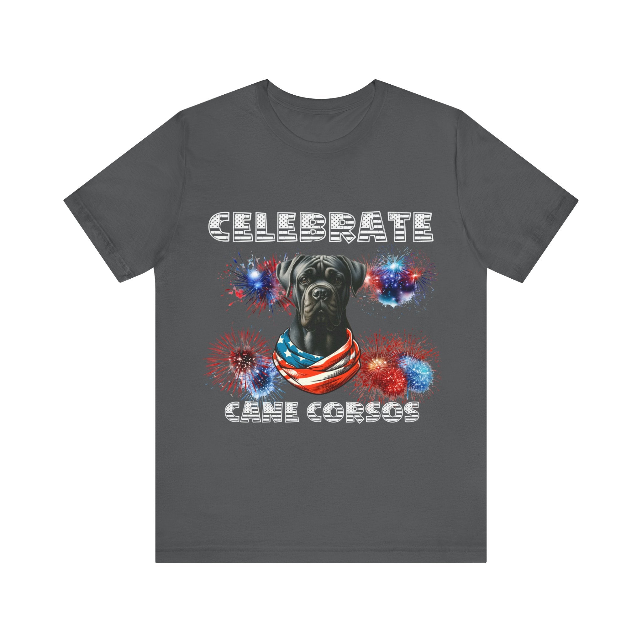 Celebrate Cane Corso Dog Patriotic Unisex Jersey Short Sleeve Tee Bella Canvas 3001