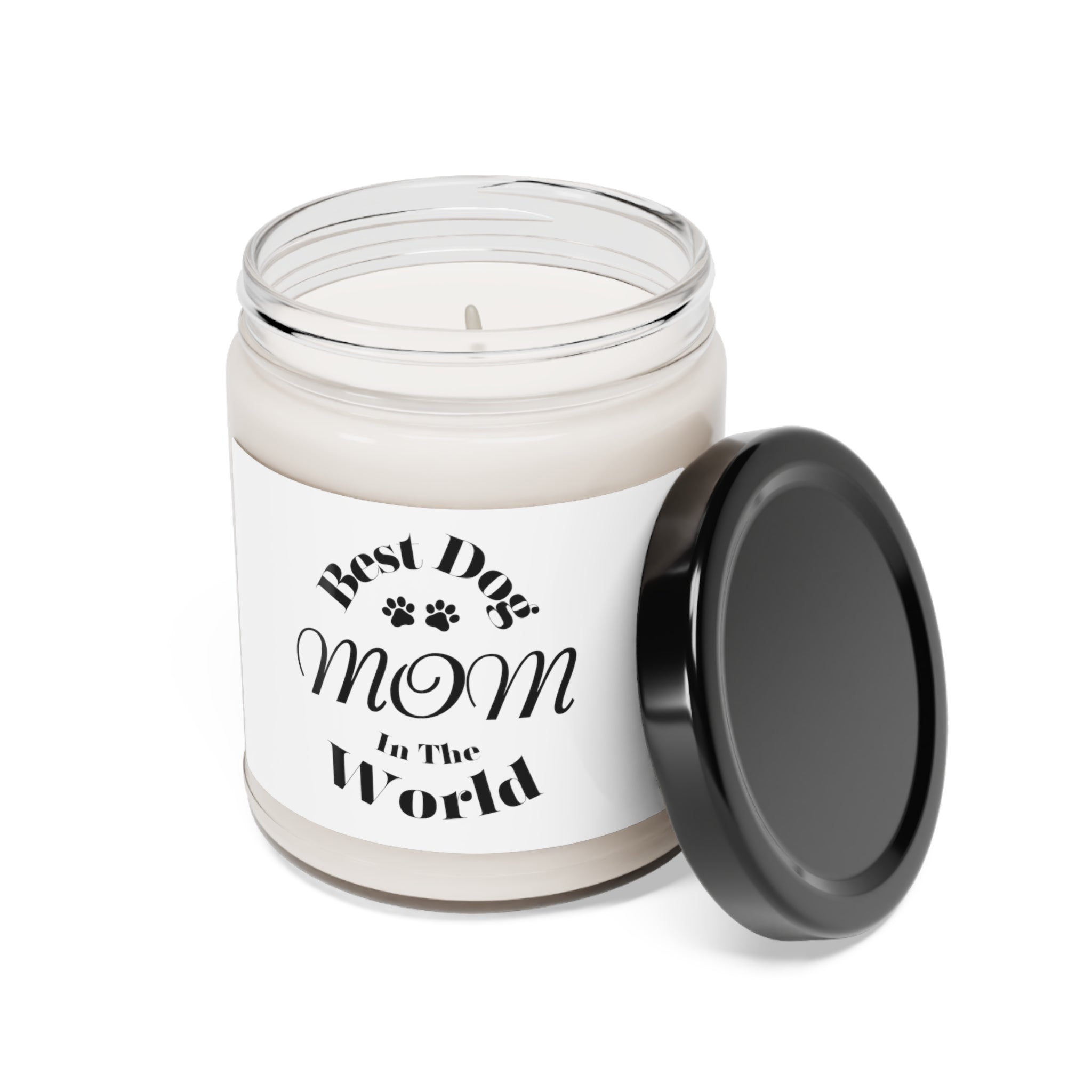 Best Dog Mom in the World Candle: A Heartwarming Gift for Pet Lovers Scented Soy Candle, 9oz, Apple Harvest Scent