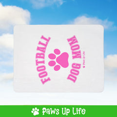 Football Dog Mom Fleece Sherpa Blanket - Perfect for Snuggling and Cozy Napping | Paws Up Life, LLC