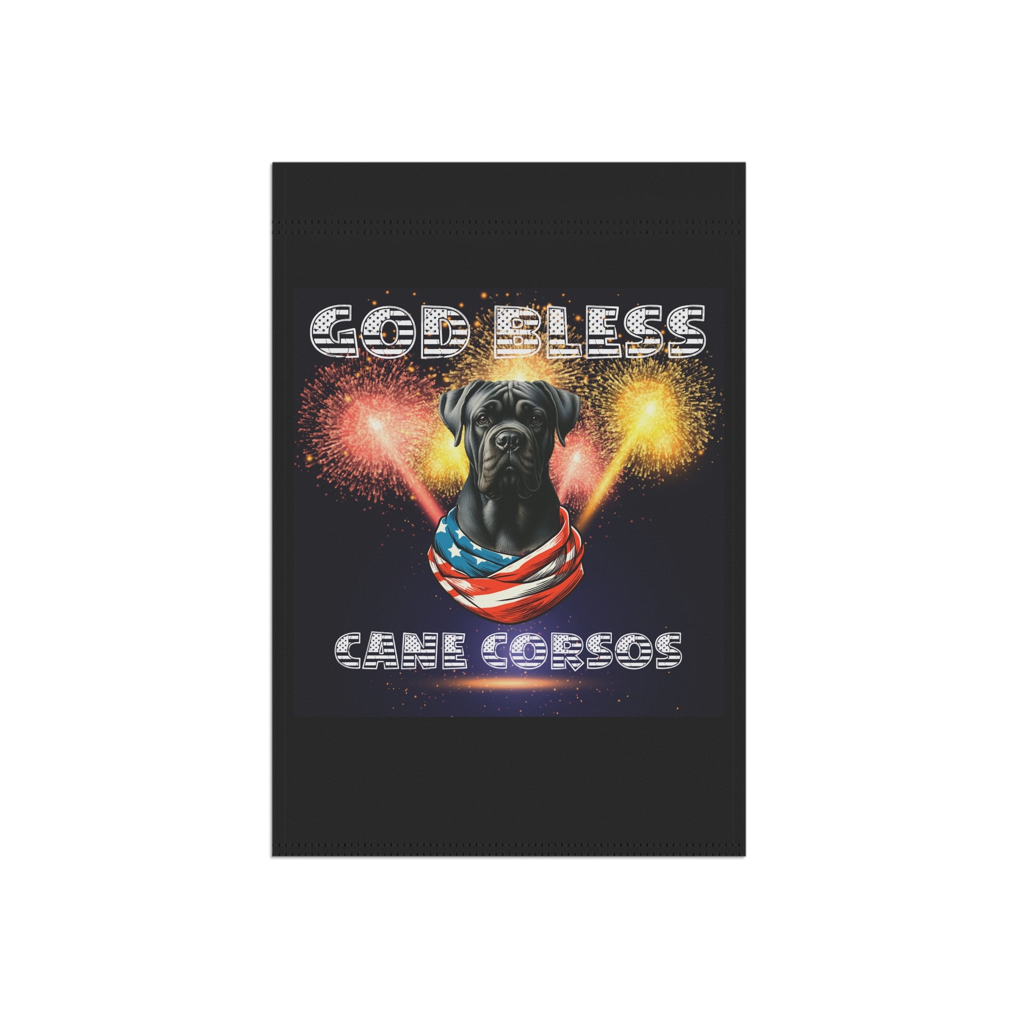 God Bless Cane Corso Patriotic Garden & House Banner