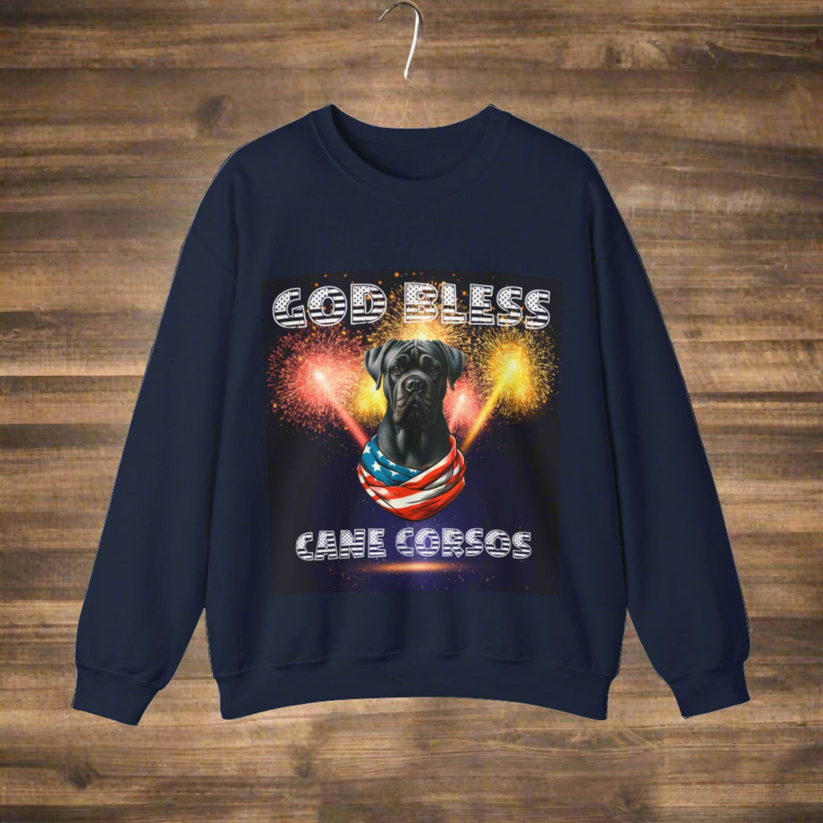 God Bless Cane Corso Patriotic Unisex Sweatshirt Heavy Blend™ Crewneck