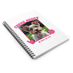 Biewer Terrier Football Cheer Buddy Cheerleading Dog Spiral Notebook for Office and Home - Ruled Line | Paws Up Life, LLC