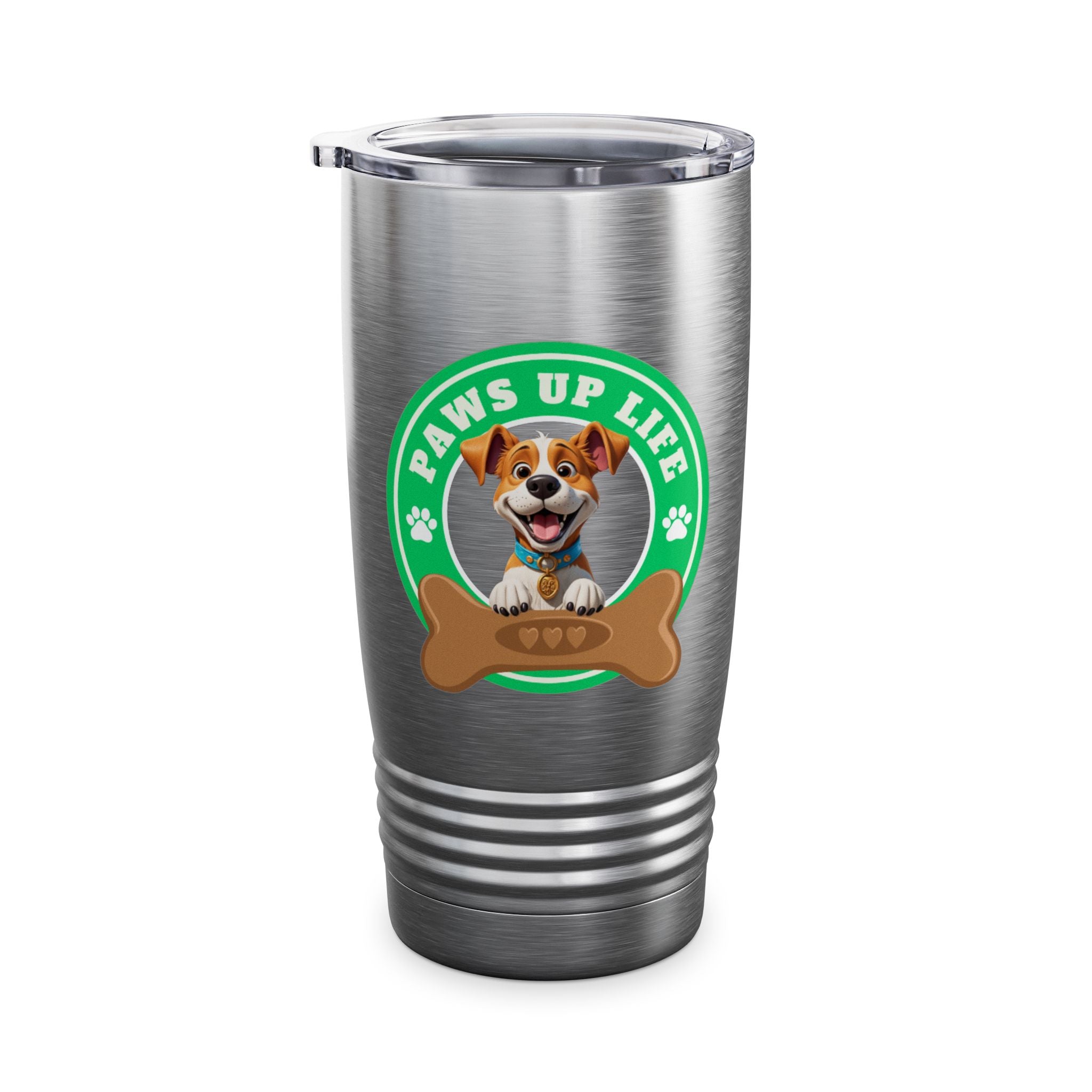 Paws Up Life Brand Logo Ringneck Tumbler 20oz Green