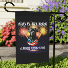 God Bless Cane Corso Patriotic Garden & House Banner