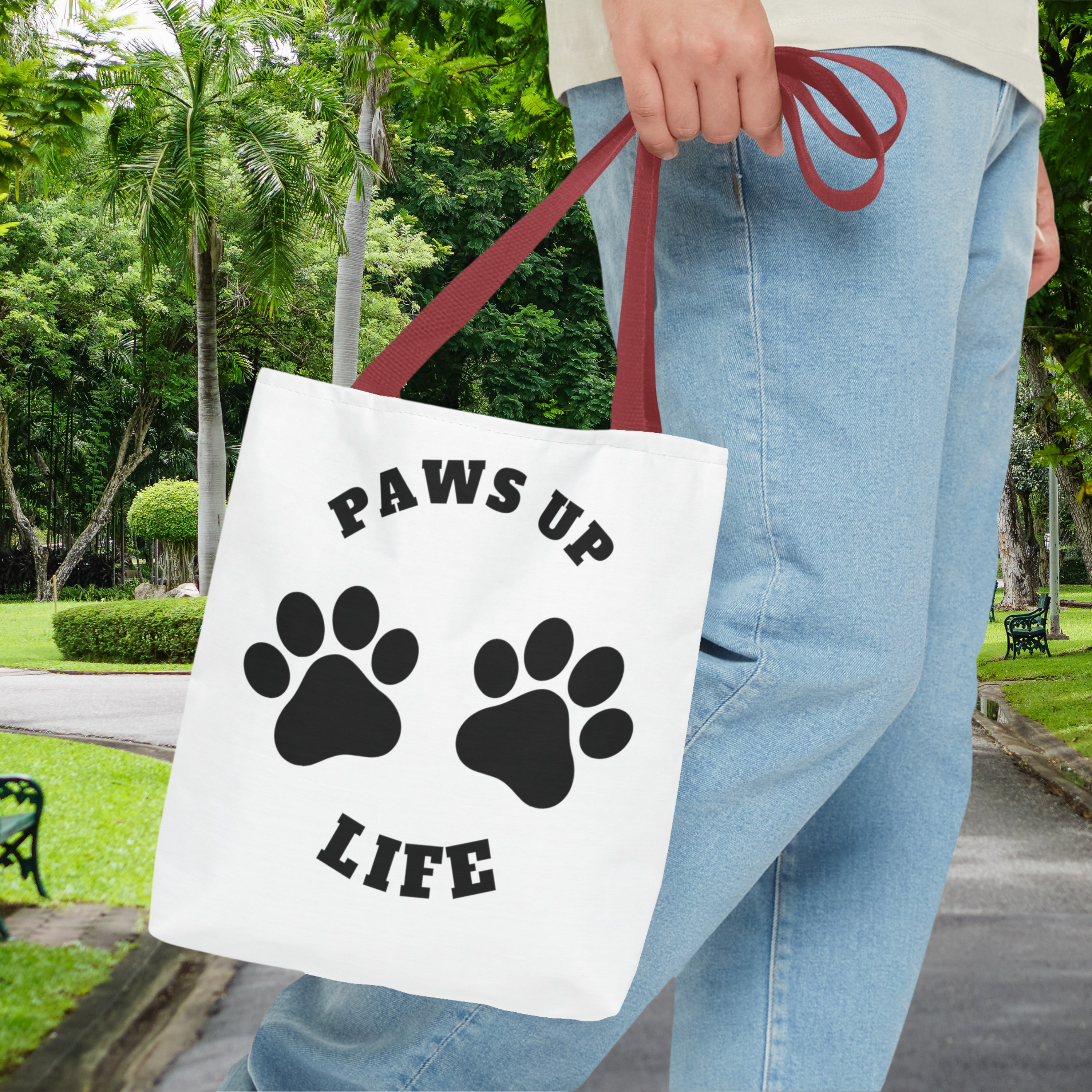 Paws Up Life Logo Tote Bag: Carry Your Love for Pets Everywhere