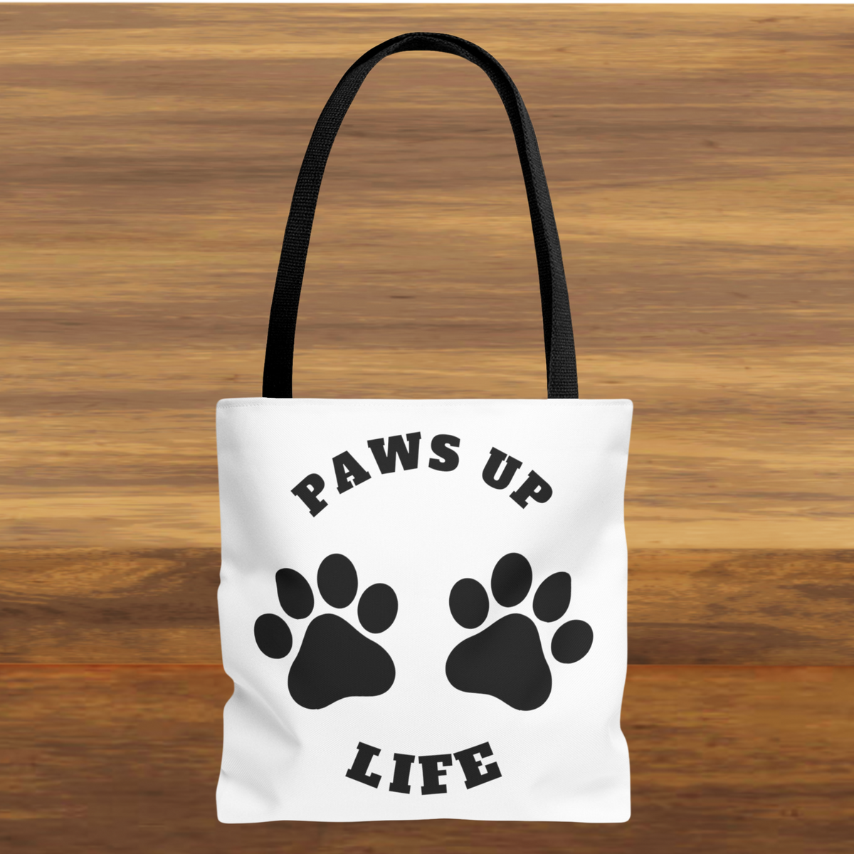 Paws Up Life Logo Tote Bag: Carry Your Love for Pets Everywhere