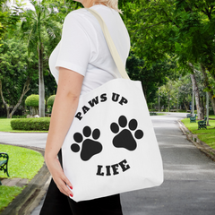 Paws Up Life Logo Tote Bag: Carry Your Love for Pets Everywhere