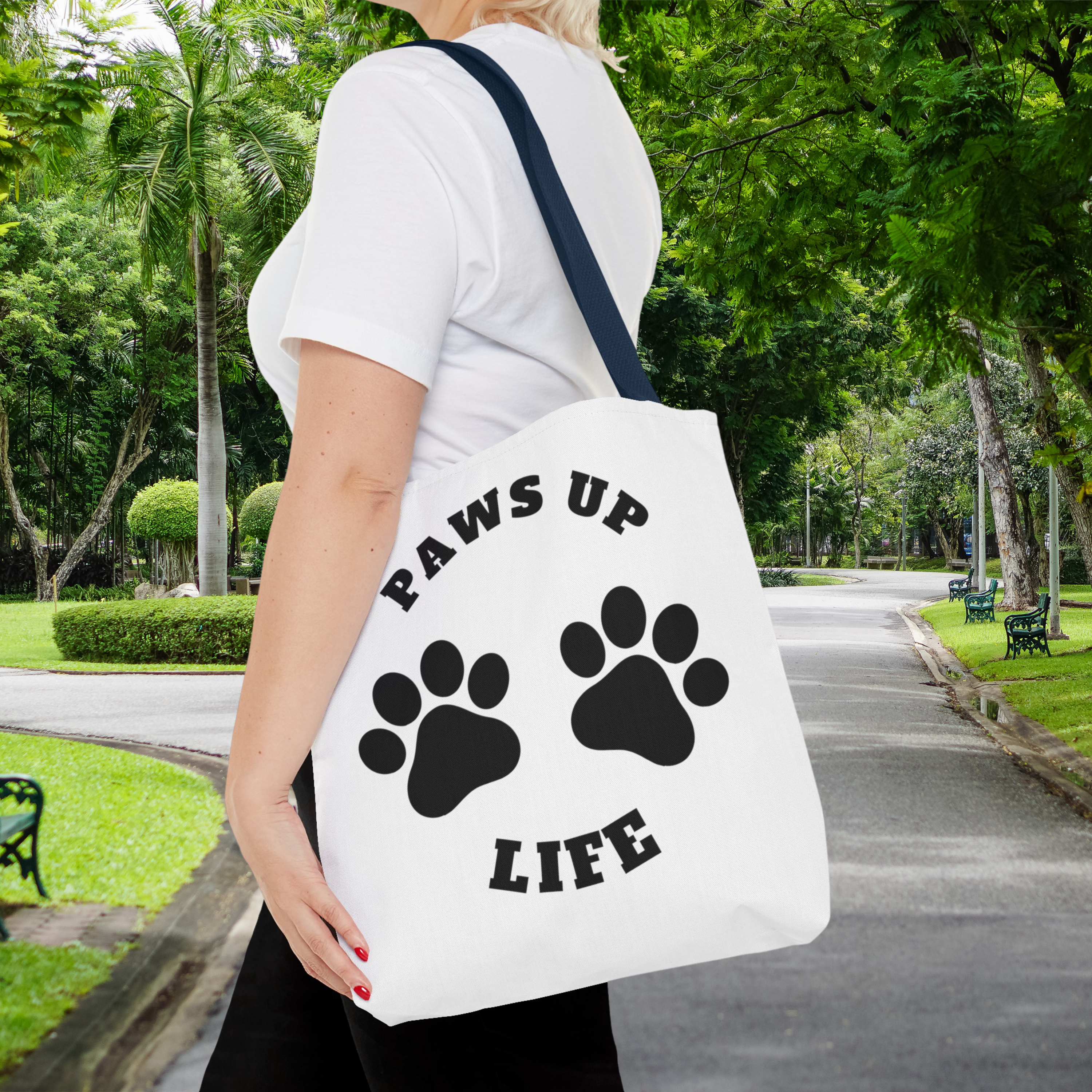 Paws Up Life Logo Tote Bag: Carry Your Love for Pets Everywhere