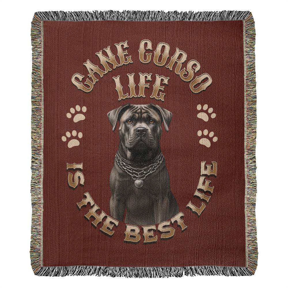 Cane Corso Heirloom Red Blanket: Premium Quality Throw, Gift For Her, Gift For Him, Birthday, Mother's Day, Father's Day, Holidays