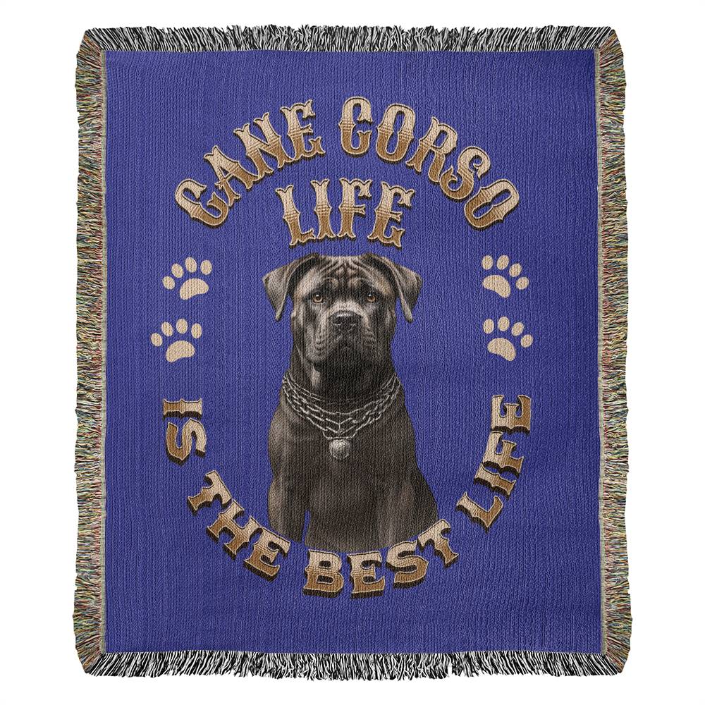 Cane Corso Blue Heirloom Blanket: Premium Quality Dog Throw, Gift For Her, Gift For Him, Birthday, Mother's Day, Father's Day, Holidays