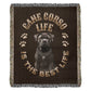 Cane Corso Heirloom Brown Blanket: Premium Quality Dog Throw, Gift For Her, Gift For Him, Birthday, Mother's Day, Father's Day, Holidays