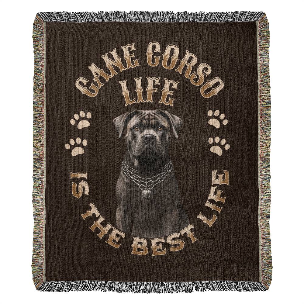 Cane Corso Heirloom Brown Blanket: Premium Quality Dog Throw, Gift For Her, Gift For Him, Birthday, Mother's Day, Father's Day, Holidays