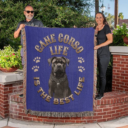 Cane Corso Blue Heirloom Blanket: Premium Quality Dog Throw, Gift For Her, Gift For Him, Birthday, Mother's Day, Father's Day, Holidays