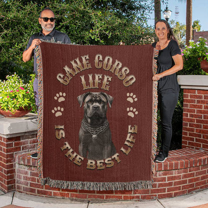 Cane Corso Heirloom Red Blanket: Premium Quality Throw, Gift For Her, Gift For Him, Birthday, Mother's Day, Father's Day, Holidays