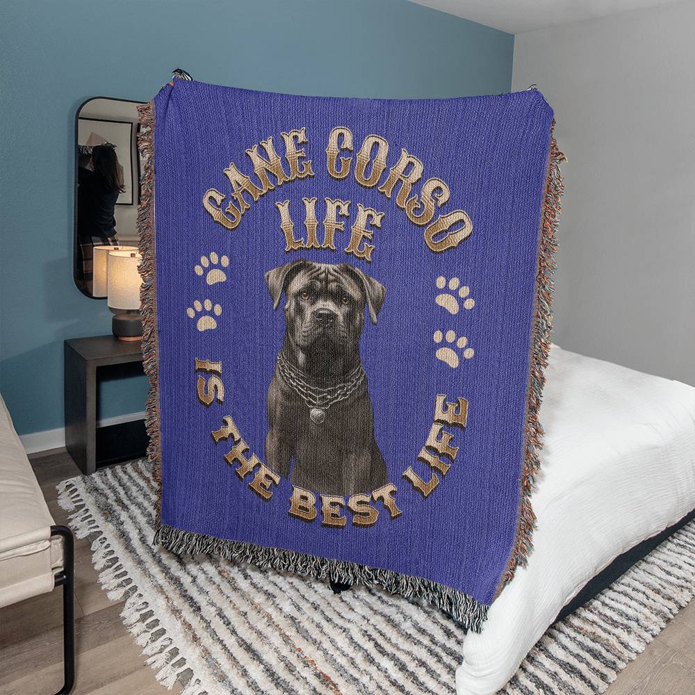 Cane Corso Blue Heirloom Blanket: Premium Quality Dog Throw, Gift For Her, Gift For Him, Birthday, Mother's Day, Father's Day, Holidays