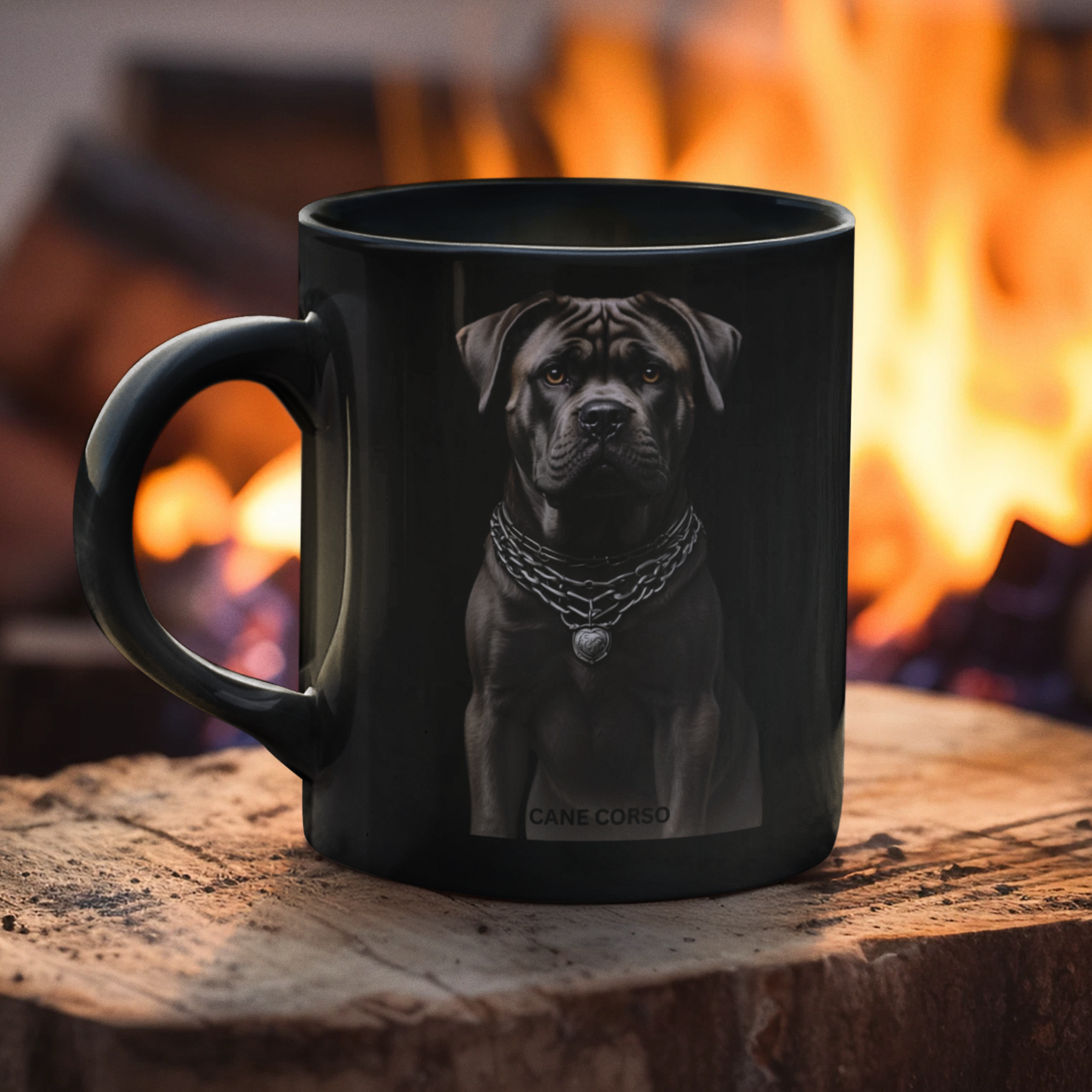 Cane Corso Coffee Mug - Perfect Gift for Dog Lovers, Black Mug, 15oz